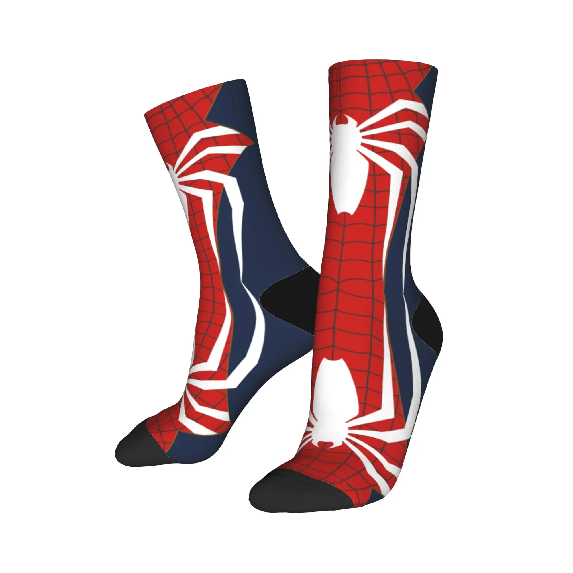 أنيمي الجوارب الرجال النساء البوليستر موضة سبايدرمانز الجوارب الجدة الربيع الصيف الخريف الشتاء الأوسط جوارب أنبوبية هدية #2