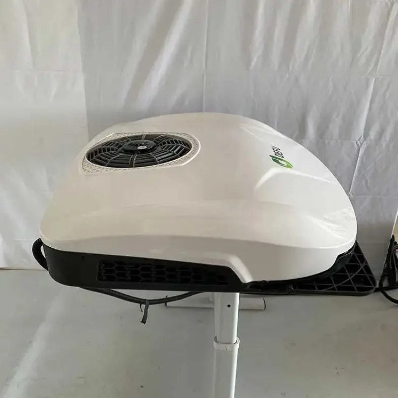 أنظمة تكييف الهواء بدون فرش للتحكم عن بعد للسيارات الكهربائية على السطح 12 فولت 24 فولت مكيف هواء Rv لشاحنة السيارة #3