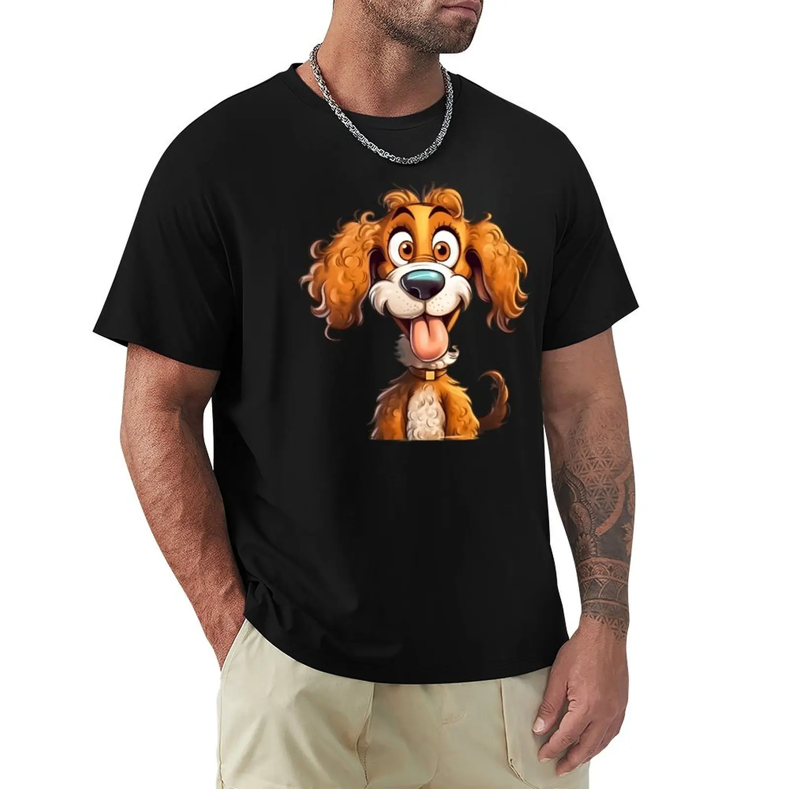 Funny and Cute Dog Mutt T-Shirt Casual Loose Daily Wear T-Shirt