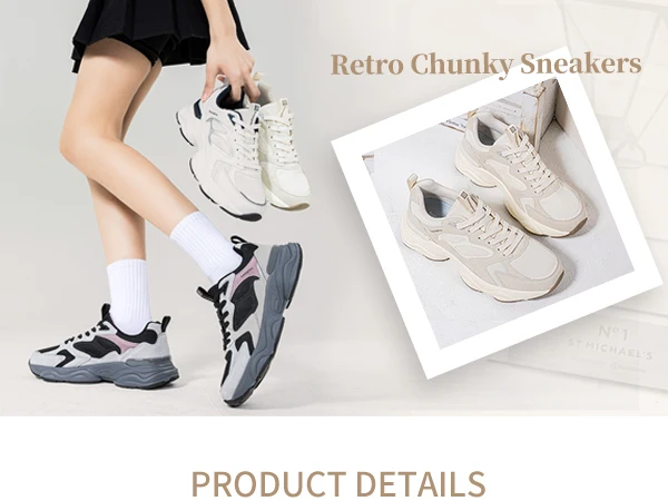 Baasploa Damen-Wanderschuhe, leichte, atmungsaktive Mesh-Sportschuhe, Marken-Komfort, weiche, höhenvergrößernde Freizeit-Sneaker für Damen – Detail 3