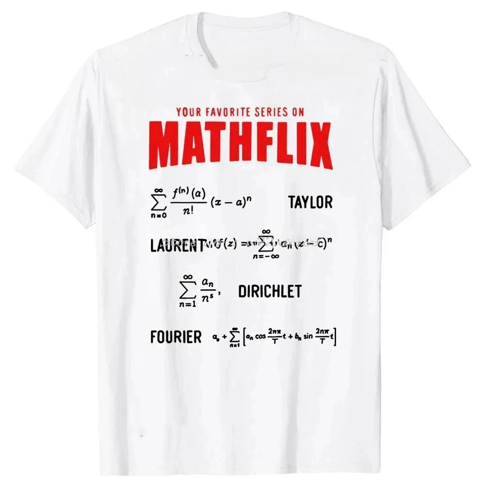 

Mathflix Calculus Series Formulas Graphic Tee Men Cotton O-Neck Short Sleeve T-Shirt Trip