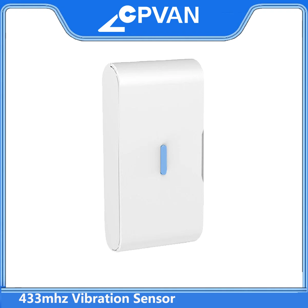 CPVAN 433mhz Vibration Sensor Glass Break Detector Shock Alarm for CP10/CP10 Pro/CP10 Pro LoRa/SN30W Home Alarm System