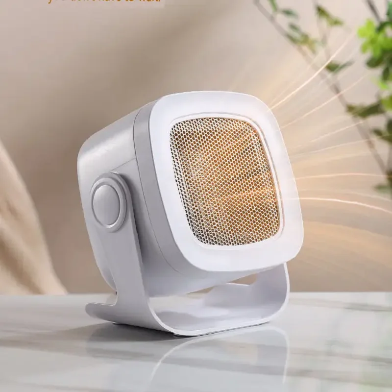 

Portable Mini Desktop Fan Heater Low Consump Electrical Space Heater Hot Air Blower Heating Electric Warmer For Office Bedroom