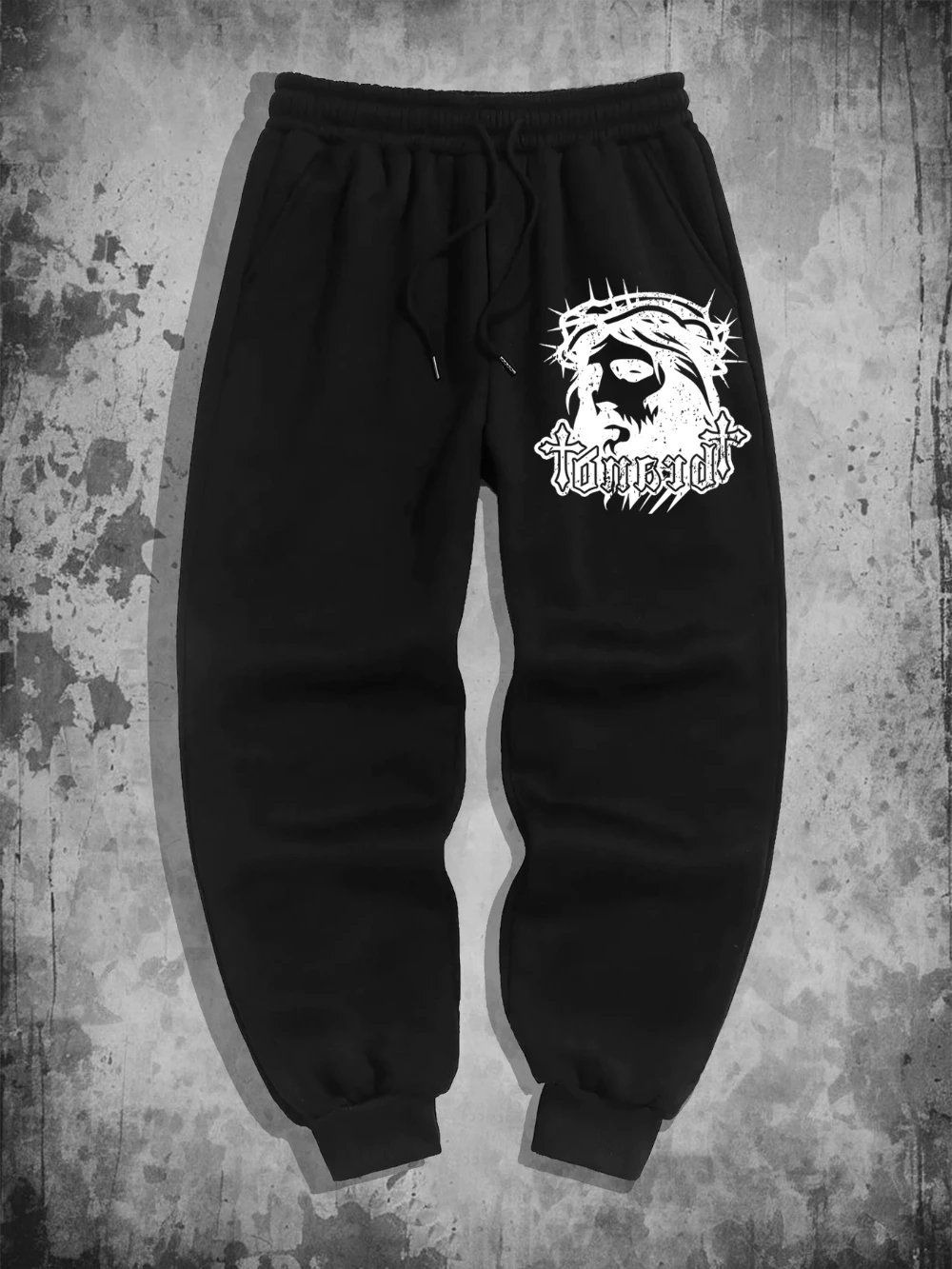 

Men's and women's athletic trousers, sweatpants, Jesus Saint print men's casual athletic jogging pants Fitness and leisure