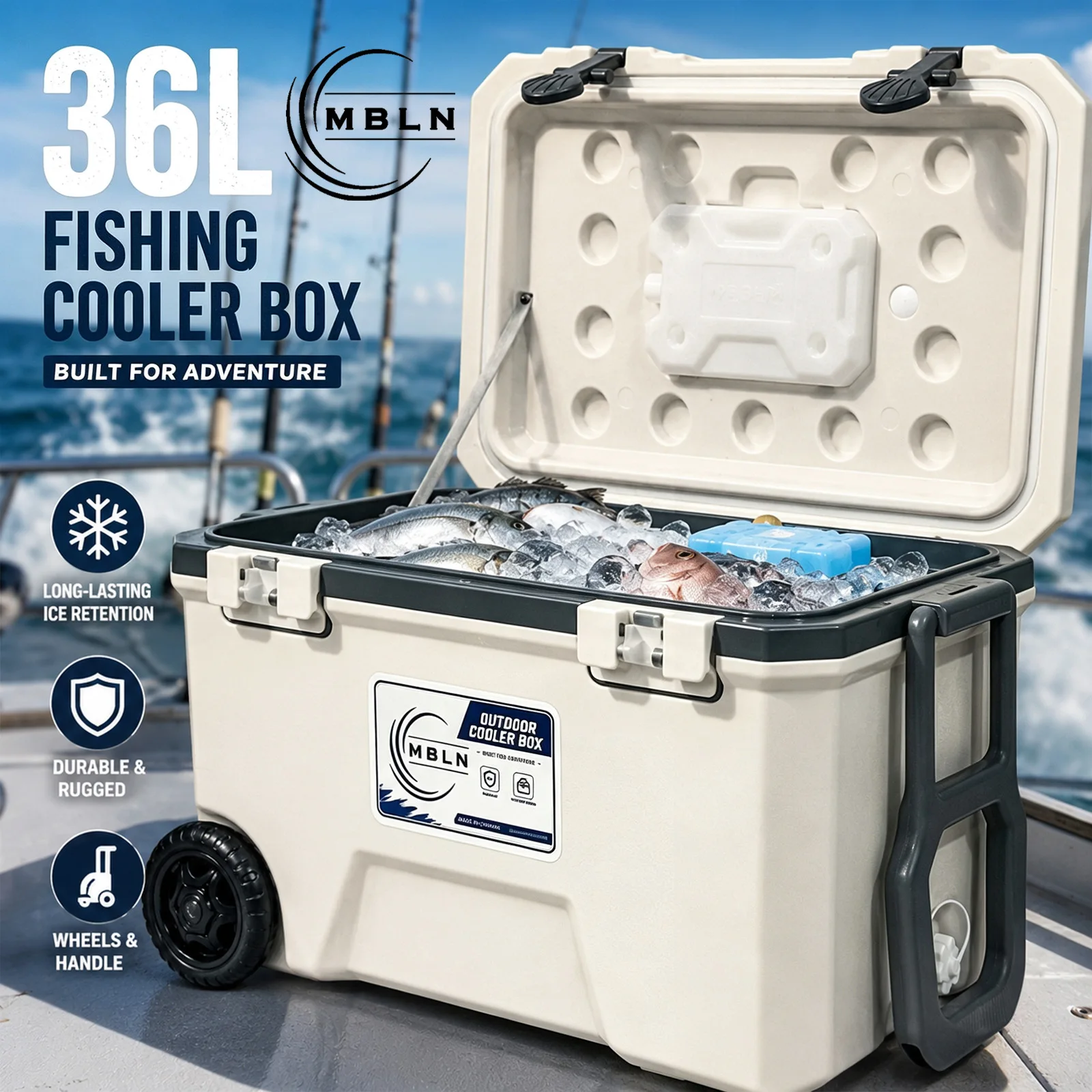 Portable Fishing Storage Box Source-Listed Material Container Live Bait Or Insulated Use Capacity Seal Aeration Option Cleaning
