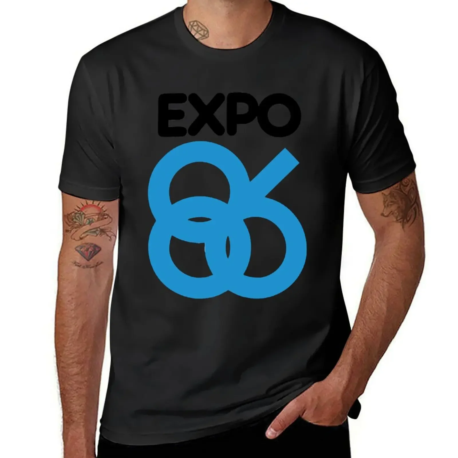 

Expo 86 Logo T-Shirt street wear customizeds oversized t shirt men