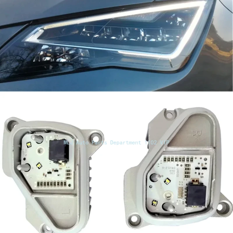 

For Seat Leon MK3 5F Cupra 2013-2016 OEM aftermarket 5F0941475 5F0941476 Led Angel Eyes DRL daytime running light module