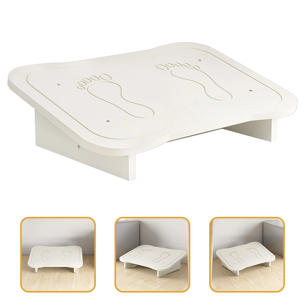 

Foot Stool Elderly Kids Wood based Panel Anti slip Rest Desk Office Piano Bedroom Non slip Stable Strong Capacity