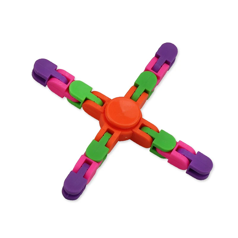 Quatro cantos corrente fidget spinner brinquedos adultos antistress spinner mão brinquedos crianças alívio do estresse diy corrente autismo presentes