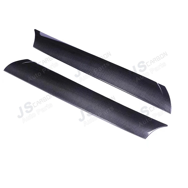 For Toyota Supra A90 A91 MK5 2019+ Carbon Fiber Front Side A Pillar Windshield Trim Window Edge Sticker Shade Strip Cover