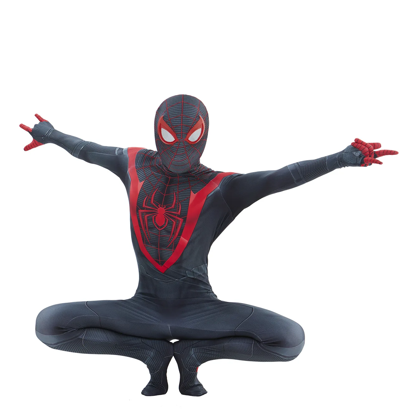 PS5 Spiderman Cosplay Miles Morales Spider Boys Costume Superhero 3D Printed Spandex Outfits Halloween Costume Bodysuit Adult