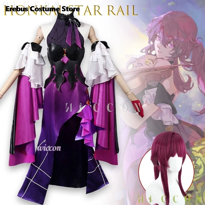 

Disfraz halloweeen costume ‌Honkai Star Rail Kafka Cosplay Costume Game Anime Full Set Outfit Concert Sexy Outfit Authentic Desi