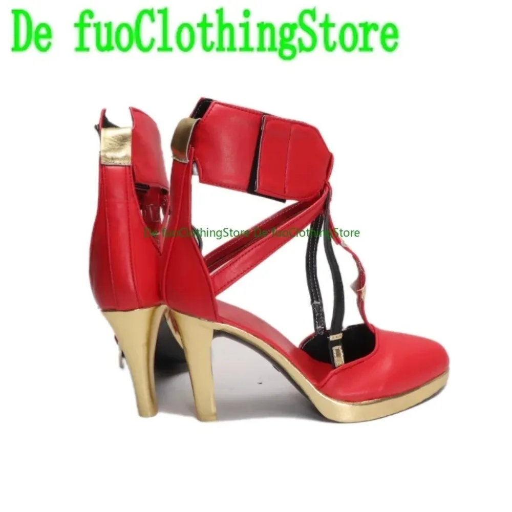 ملابس Defuo أنيمي المعرض الهزلي تأثيري أحذية Mingchao Fulolo Cos أحذية عالية اتبع الرمز الكبير أحذية الرسوم المتحركة أنيمي