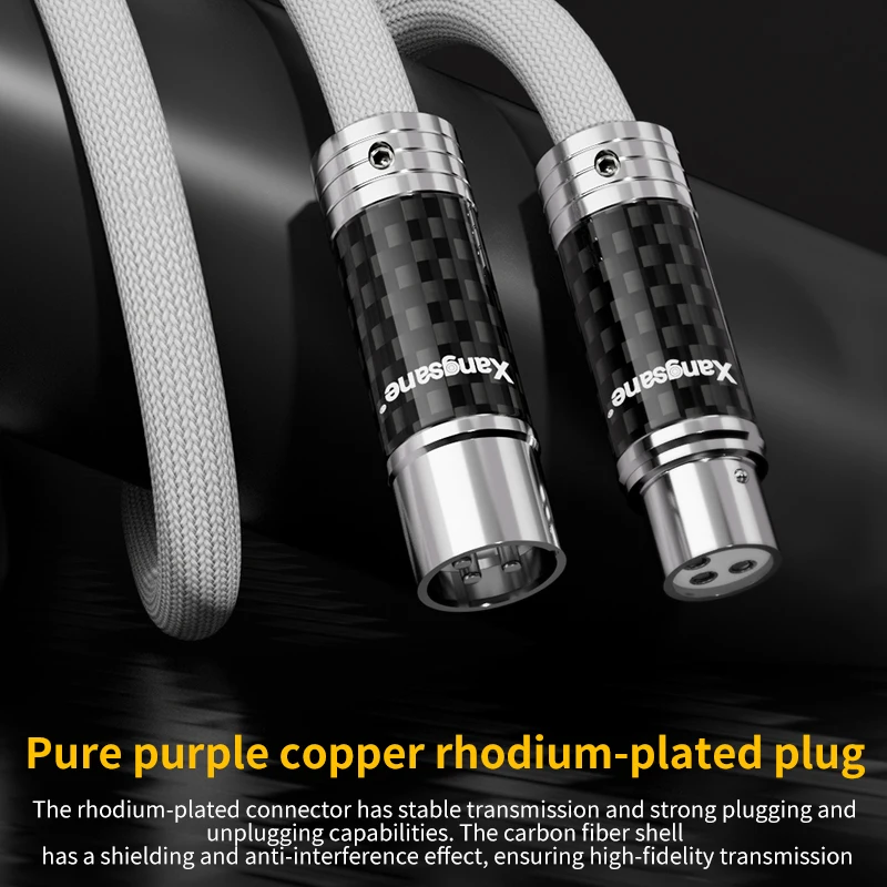 Xangsane HiFi reines Silber AES digitales symmetrisches XLR-Kabel 110 Ohm symmetrisches koaxiales digitales Signalkabel