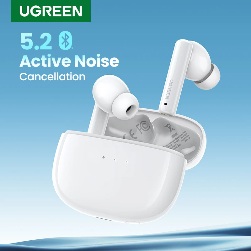 【NEW】UGREEN HiTune T3 ANC Wireless TWS Bluetooth 5.2 Earphones , Active Noise Cancellation, in-Ear Mics Handfree Phone Earbuds