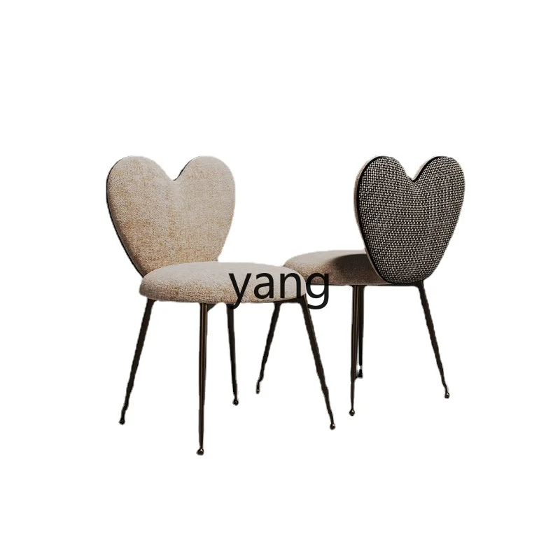 

LMM French Vintage Style Dining Chair Love Creative Art Design Living Room Bedroom Make-up Chair