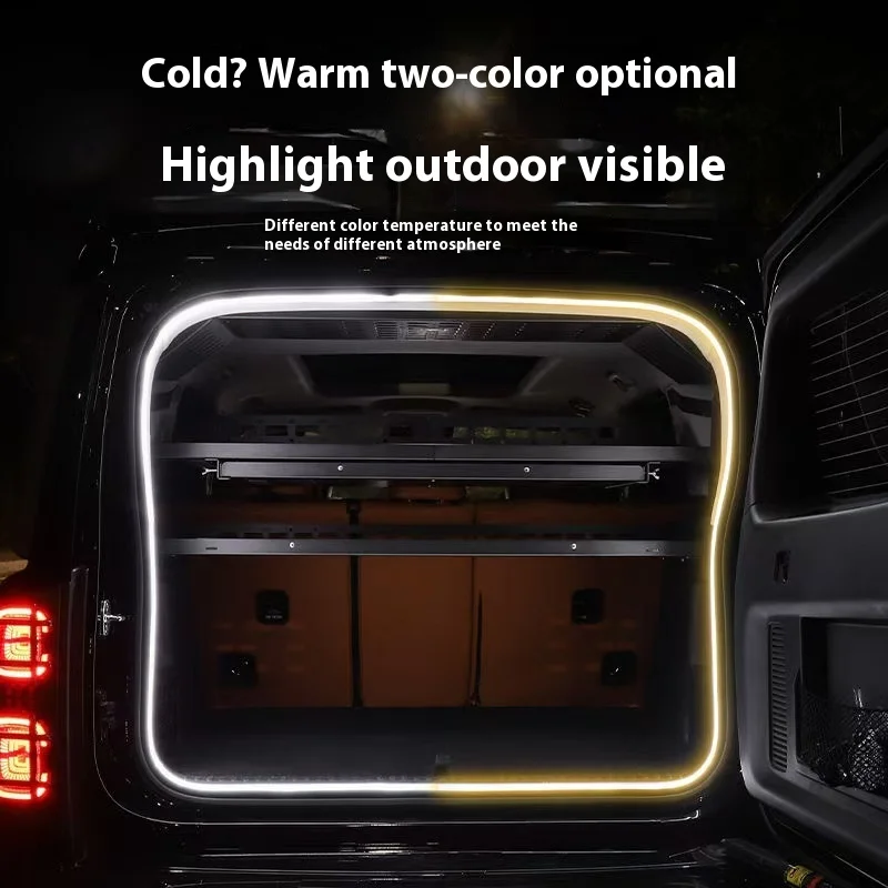 For Haval H9 2024 Car Trunk Light Ambient Decorative Atmosphere Lamp Led Flexible Strip Universal Ultra-bright Interior