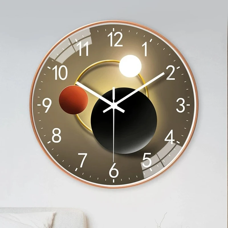 Accessories Mid Century Digital Wall Clock Luxury Noiseless Decoration Office Wall Clock Retro Large Horloge Mural Home Decor