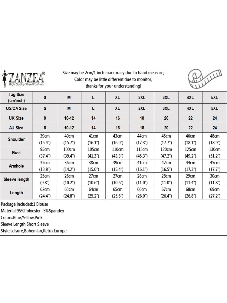 ZANZEA kaus Wanita lengan pendek, kaus rajut wanita lengan pendek, blus tambal sulam lengan pendek, atasan tunik rajut, kaus longgar leher-o, musim panas, untuk wanita, 2024