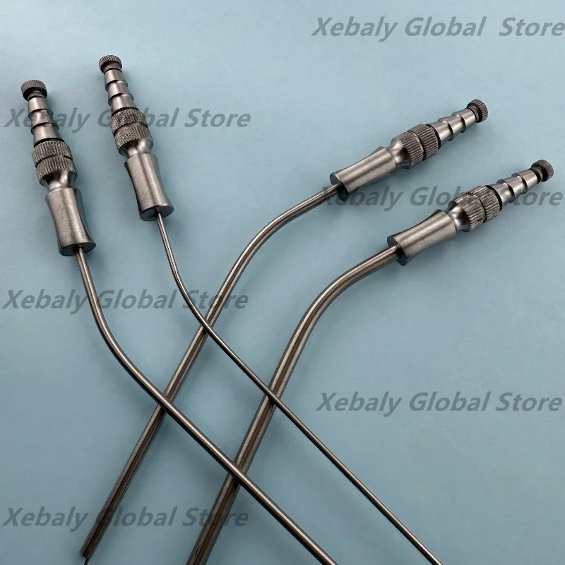 4Pcs Dental Implant Suction Tub Stainless Steel Implants Sucker Pipettes Medical Surgery Aspirator Tool 2/3/4/5mm