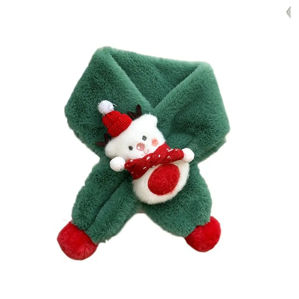 

Kawaii Winter Scarf Pompom Collar Scarf Baby Toddler Boys Girls Neck Warmer Children Scarves Kids Plush Wrap Christmas Scarf