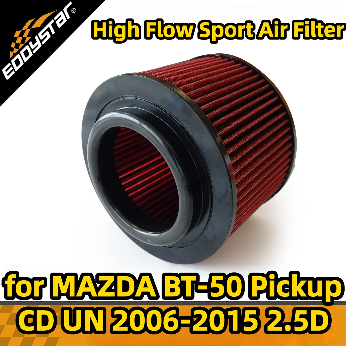 

Спортивный воздушный фильтр с высоким расходом для MAZDA BT-50 Pickup CD UN 2006-2015 2.5D MRZ-CD 4x4 UNY0W3, моющиеся гоночные впускные фильтры