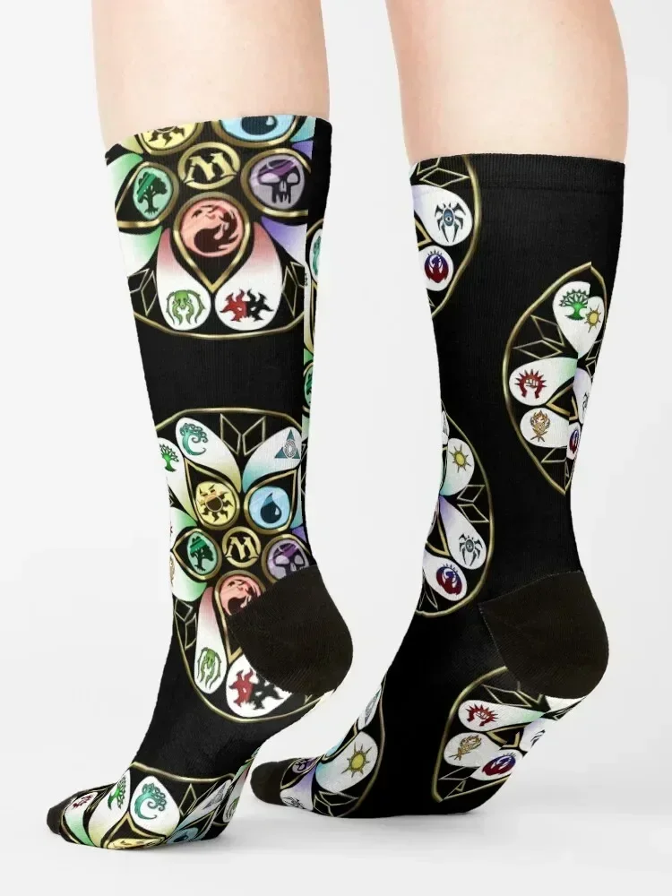 جوارب MTG هدية للهالوين لكرة القدم مضادة للانزلاق، جوارب رجالية عصرية فاخرة للنساء