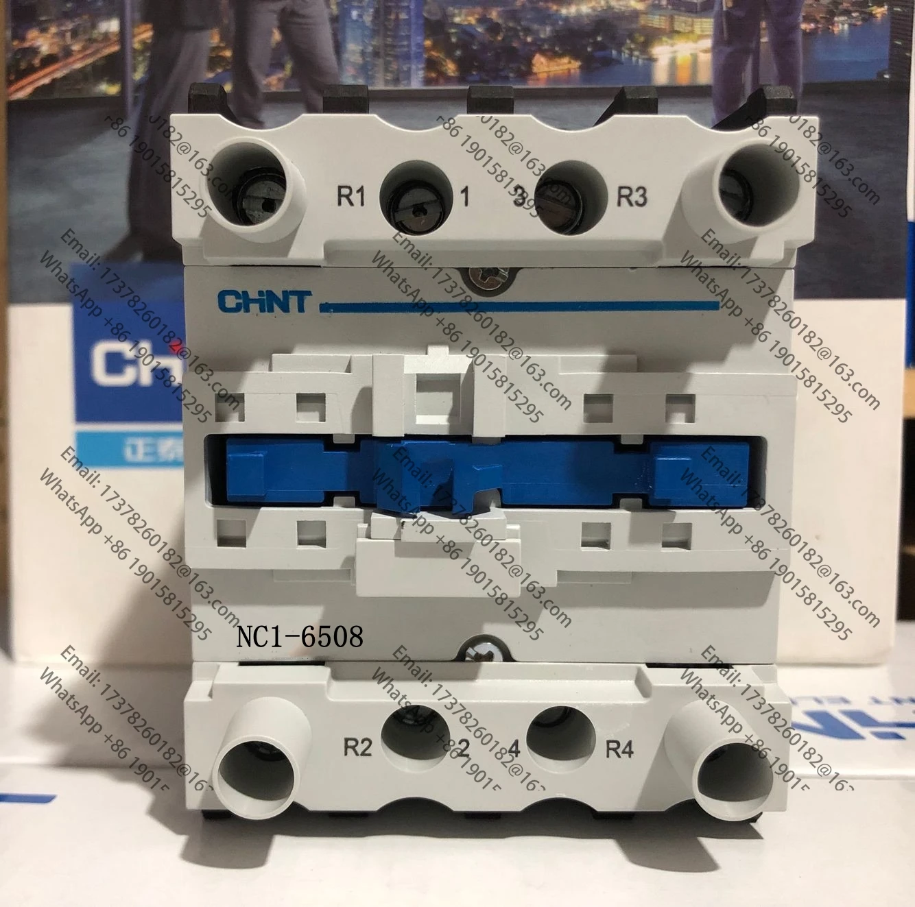 

CHINT-Contactor eléctrico Industrial, montaje en Riel, NC1-6508, 2NO, 2NC, NC1-6504, 4NO, 4 polos, 65A, 220V, 380V, LC1, CJX2