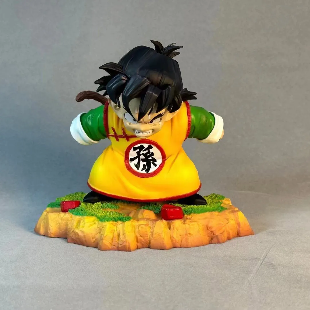 19CM Anime Dragon Ball Son Gohan Figure Angry Standing Scene Base Model Toy Gift Collection Action Figure Boxed Doll