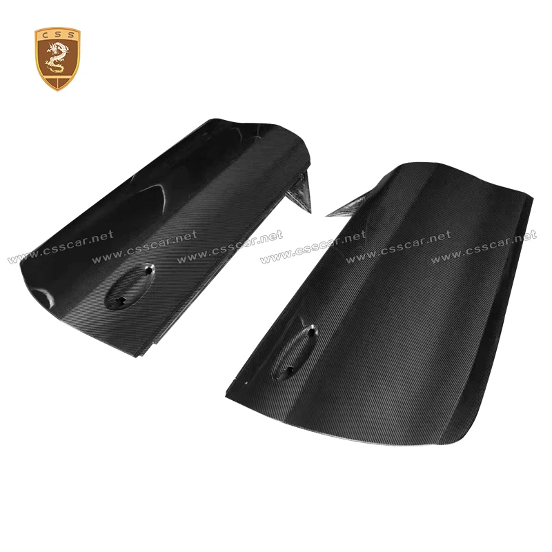 Left Right Car Outside Door Replacement Dry Carbon Fiber Cover Trim For Porsche 911/992 upgrade GT3RS Style Door Panel Accessory