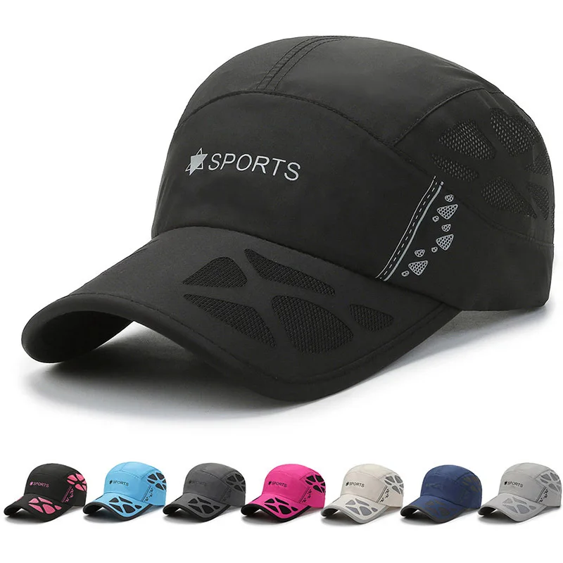 NIXHIT New Breathable Thin Quick Drying Women Men's Baseball Cap Sunscreen Outdoor Sport Fishing Travel Riding Climbing Hat A208