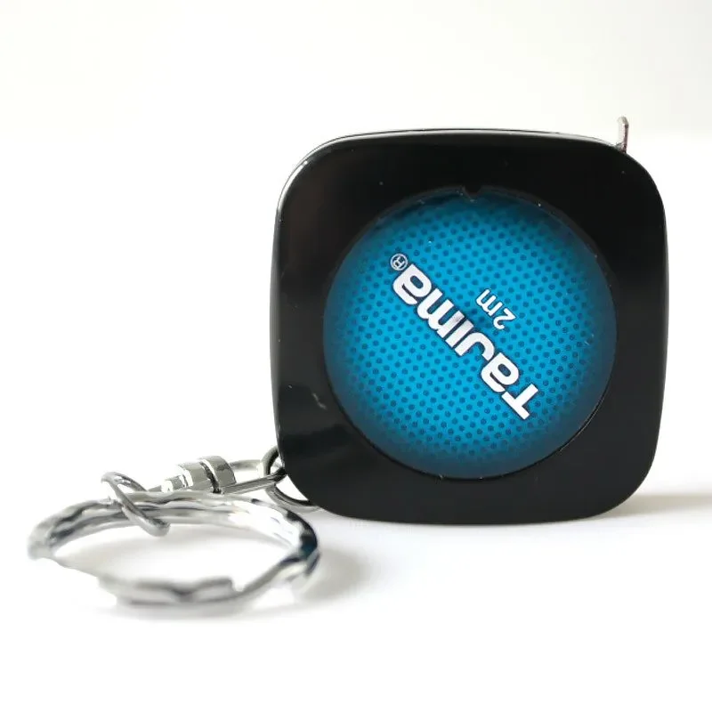 ตลับเมตรขนาดเล็ก Tajima 1001-0056/1001-2454/1001-0841 1/2/3 เมตร พร้อมพวงกุญแจ ความกว้าง 6 มม. อุปกรณ์เครื่องมือช่าง