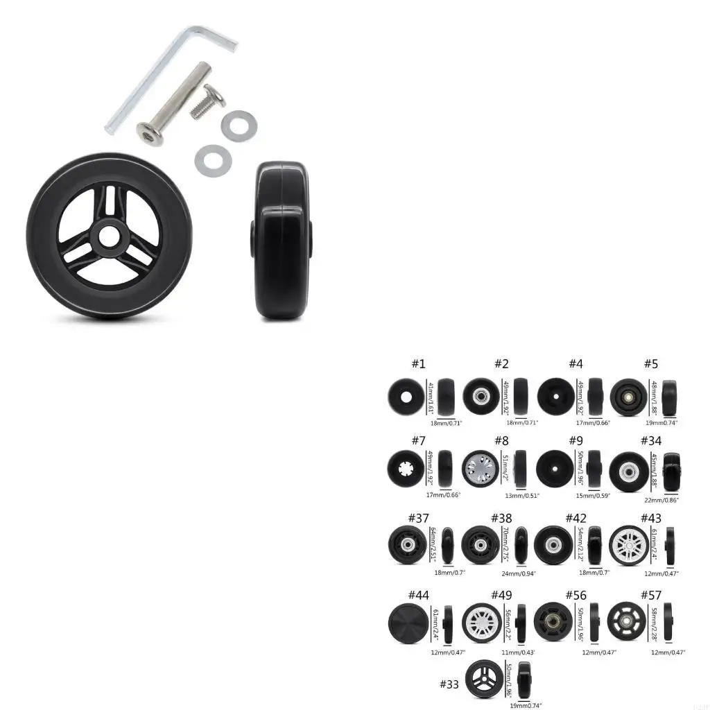 1PC Luggage Suitcases Wheel Castor Repair Accessories for Travel Luggage