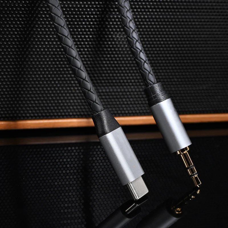 نوع C إلى 3.5 مللي متر ذكر AUX الصوت مهائي كابلات الهاتف ربط مكبر صوت للسيارة عالية الجودة إخراج الصوت التوافق مع جهاز الهاتف المحمول