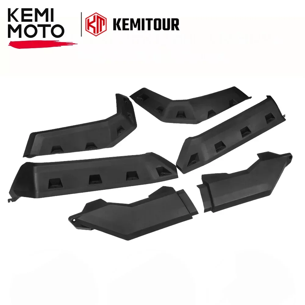 KEMIMOTO ABS Fender Flare Front Rear Extended Mud Guards for Can-Am Defender MAX HD 5 HD8 HD10 715006821 715002424 715006822