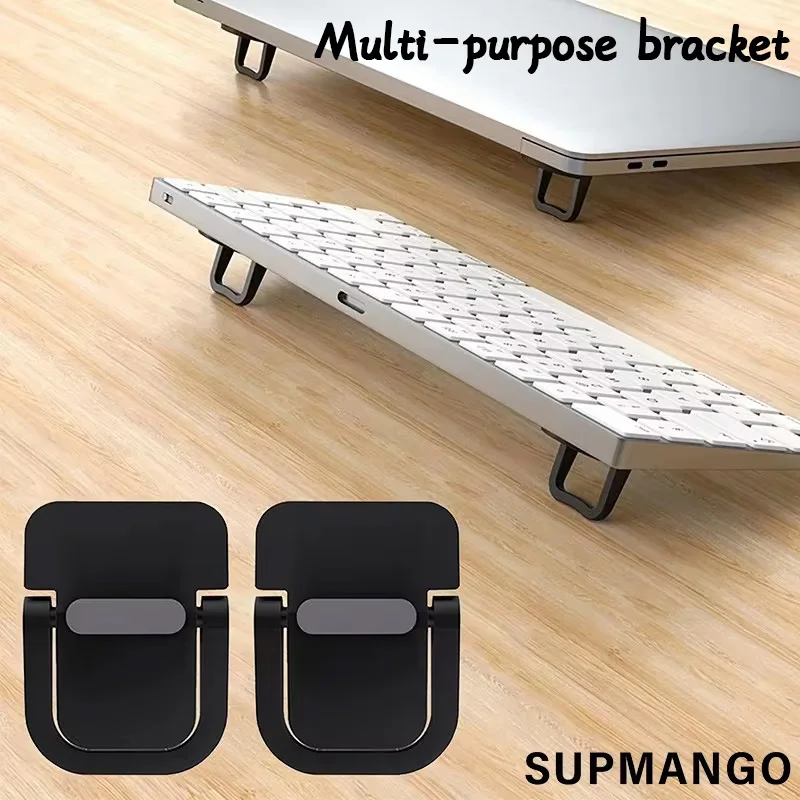 2 sztuk/zestaw stojak na laptopa do stojaka na klawiaturę komputera Riser aluminiowe Mini przenośne stojaki na laptopa do notebooka