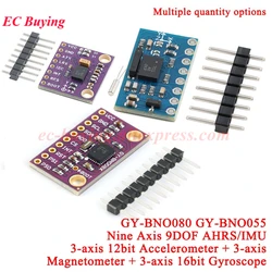 10Pcs/1pc GY BNO080 BNO055 AR VR IMU Nine Axis 9DOF AHRS Sensor Module 9-axis High Accelerometer Gyro Magnetometer virtual 3D