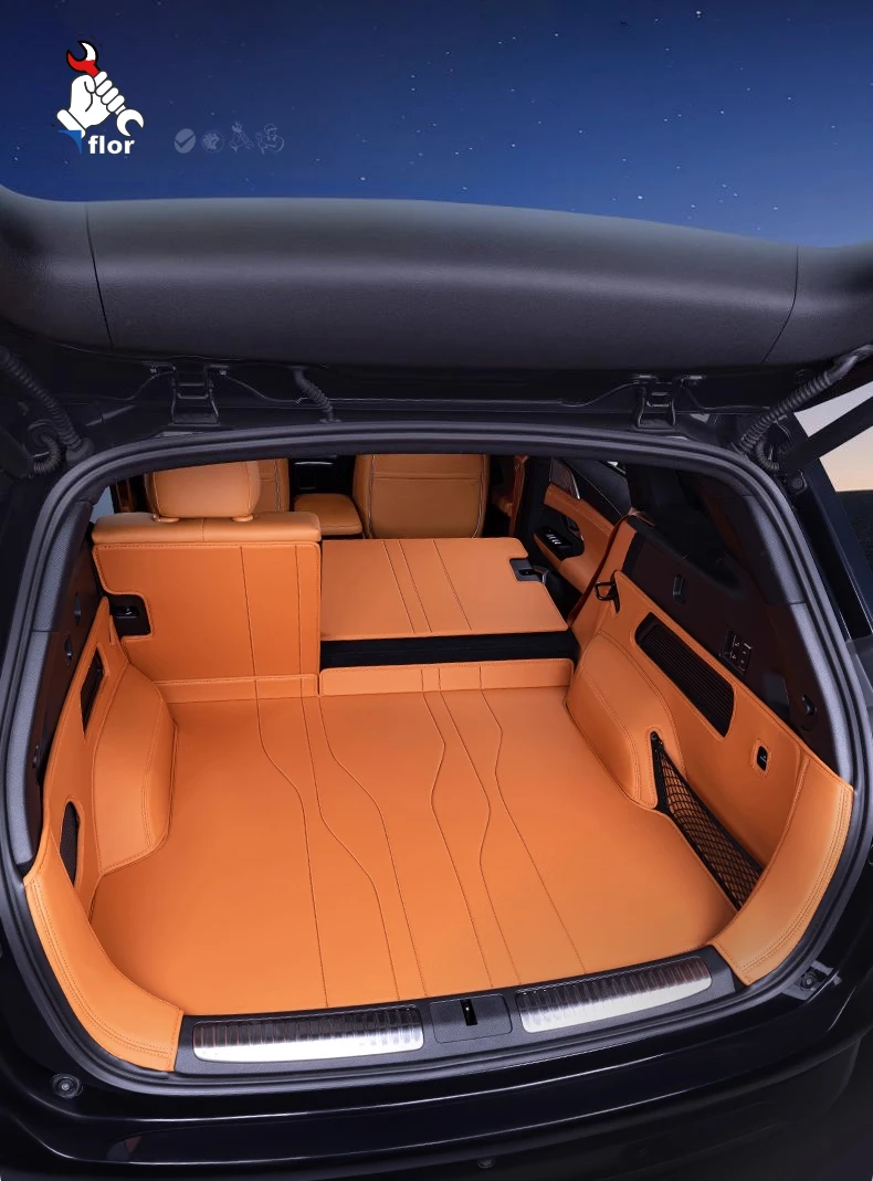 For Xpeng G9 2024-2025 Car Trunk Mat Custom Fit Trunk Liner Cargo Mat Trunk Protection Mat Chair-Back Protection Mat
