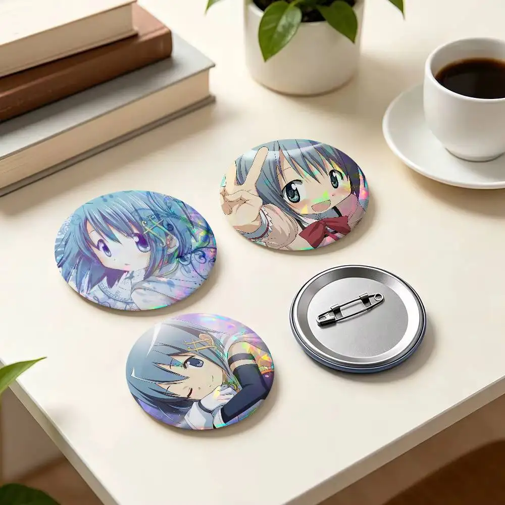 Anime Sayaka Miki Art    32/44/58MM Customizable Button Pins Cute Funny Creative Badge Jewelry Decor Gifts For Friends