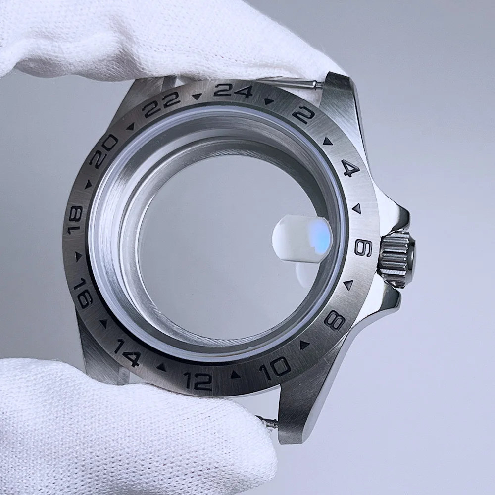 

39.5mm stainless steel sapphire glass case Exp2 NH35 Replacement part 28.5mm dial Compatible with NH34, NH35, NH36 Watch case