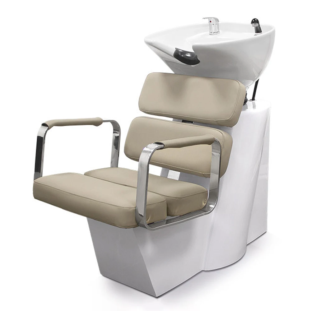 Comfortable Shampoo Chair Hair Washing Sink Shampoo Bowl Bed Backwash Unit Salon Shampoo Chairs