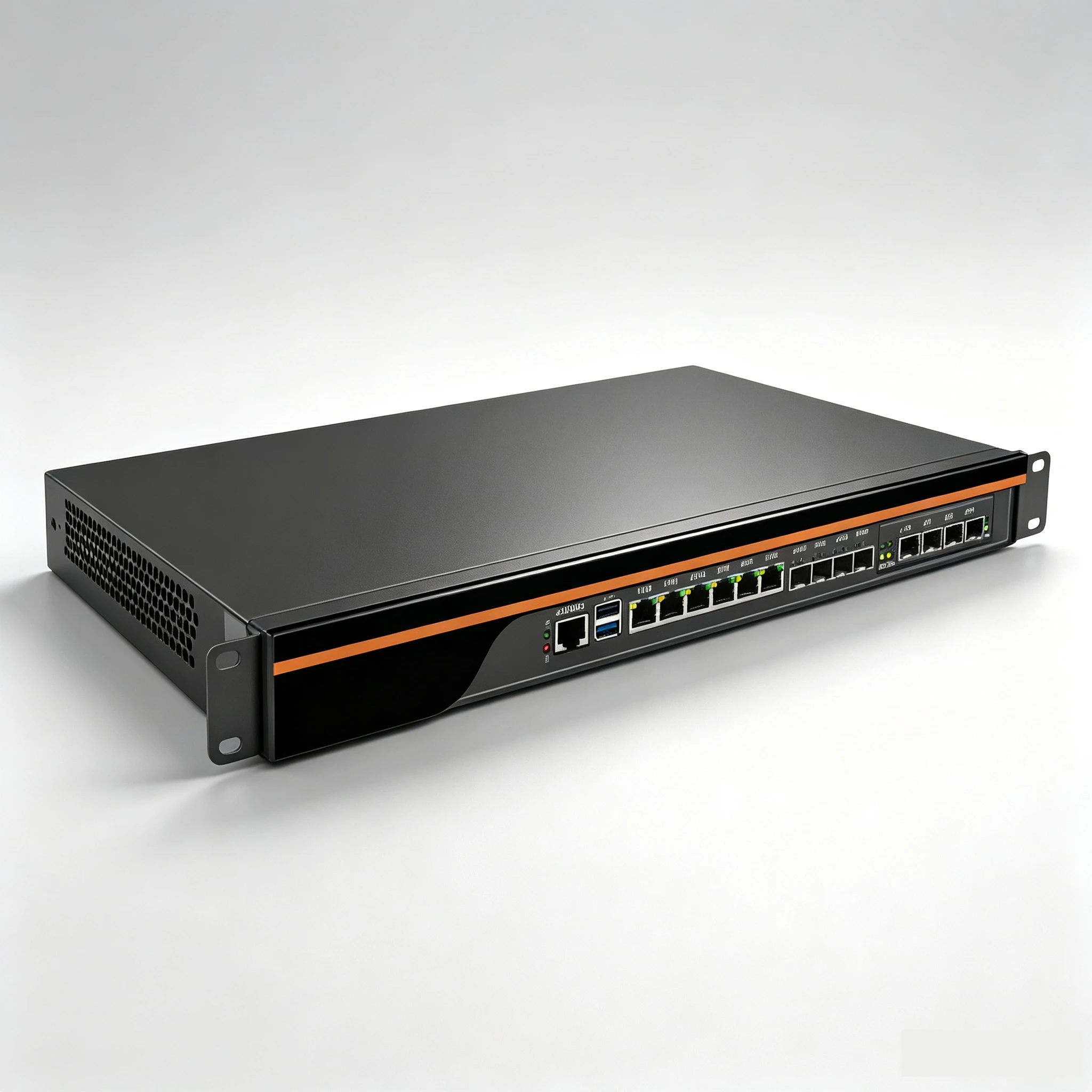 1U Firewall Server 6xLAN 4x2.5GbE 4xSFP+ X553 C3758 C3808 C3958 VPN Appliance OPNsense pfSense Network Security Hardware