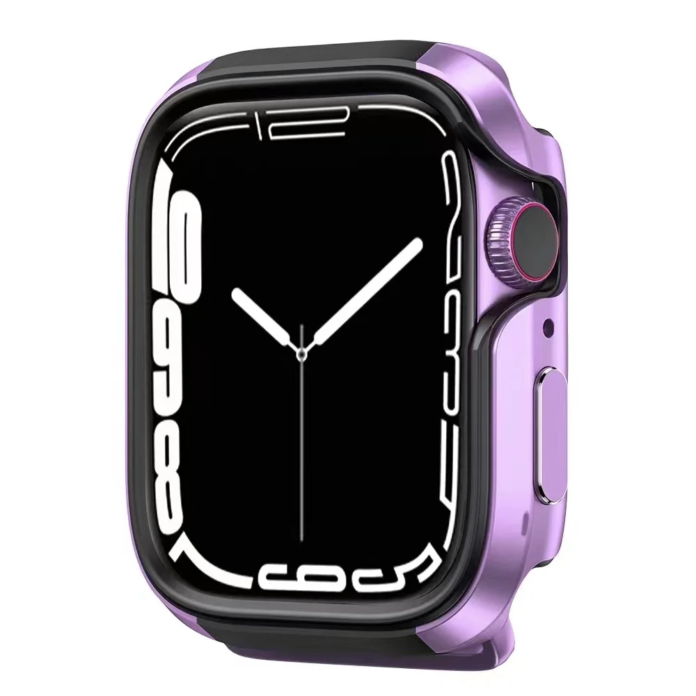 Obudowa zegarka ze stopu aluminium do Apple Watch 8 7 45mm 41mm odporna na upadki obudowa ochrona krawędzi dla iWatch serii 6 5 SE 44mm 40mm