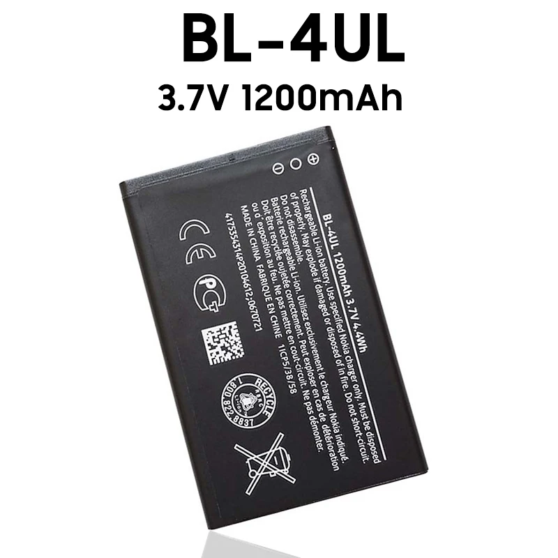 Batterie BL-4UL pour Nokia 2017 TA1030 Lumia 225 330 RM-1172 RM-1011 RM-1126 3.7V 1200mAh Batteries rechargeables au lithium polymère