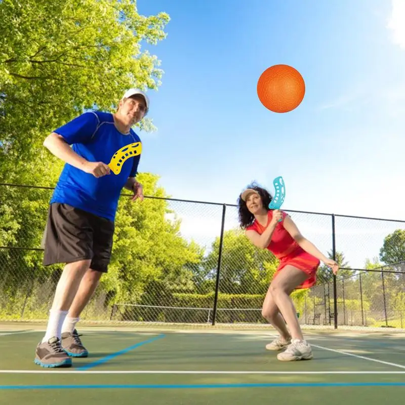 Juego de pelota de pala, divertido juego de lanzamiento, colorido, deportes al aire libre, juguetes de playa reutilizables para el día del campo, reunión familiar, uso diario