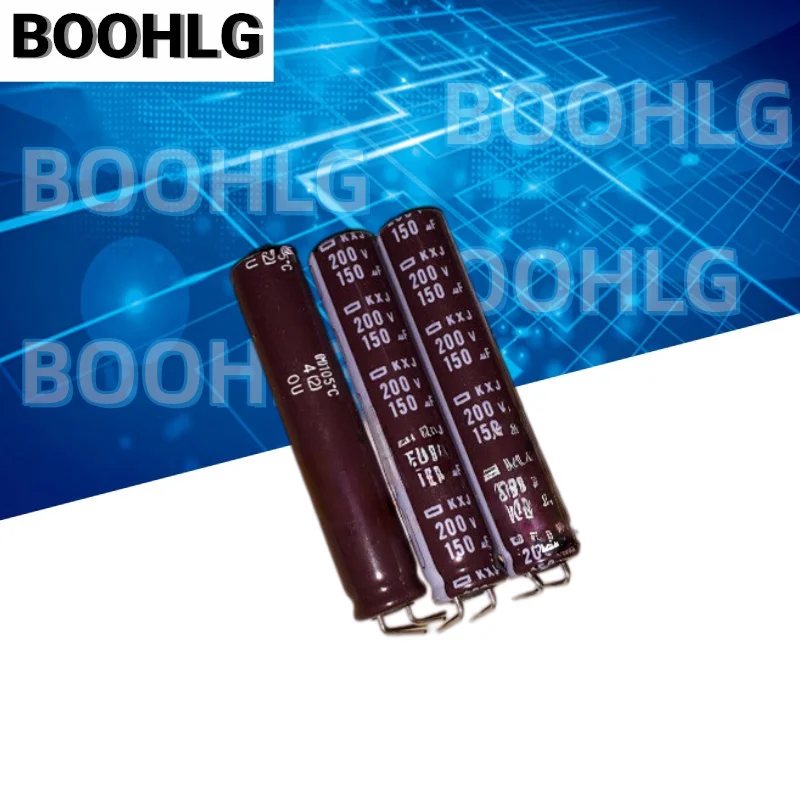 10Pcs 200V 150UF High Frequency Low Resistance Aluminum Electrolytic Capacitors Radial Lead Power Capacitor