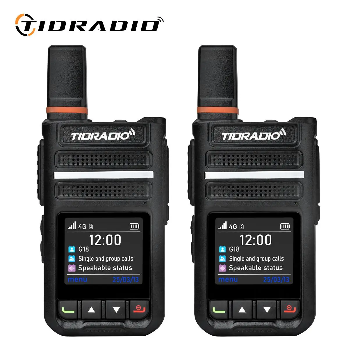 TIDRADIO TD-G18 Radio POC globale con scheda SIM da 1 anno Walkie Talkie Rete 4G a lungo raggio Radio bidirezionale 5000 KM
