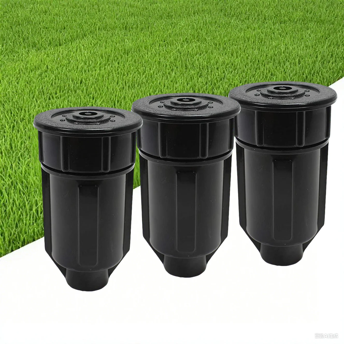 2 قطعة مفتاح حديقة مخفي جودة عالية من البلاستيك واقعية تحت الأرض مسقاة خزانة بمفتاح لأمن الفناء في الهواء الطلق