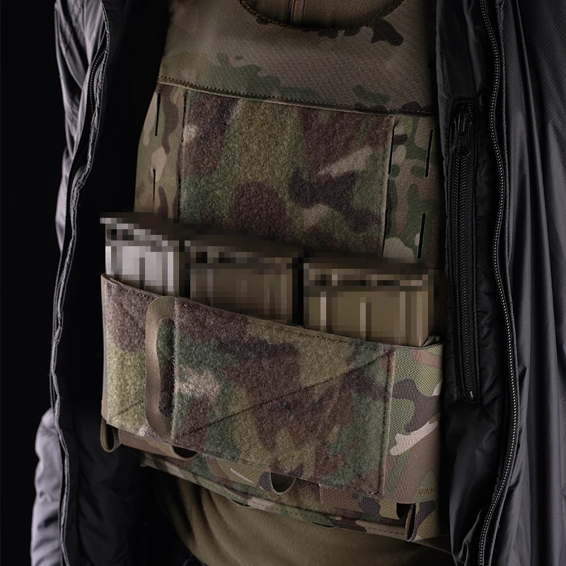 Tactical Triple 7.62 Magazine Pouch Built-In Type MAG Bag for Plate Carrier Chest Rig Vest Insert Hunting Accessory - view 4