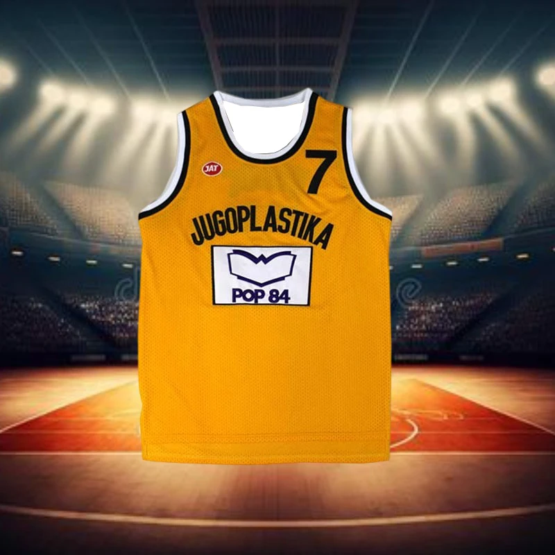 

Hot Men's Toni Kukoc Jersey No. 7 Sports Loose Jersey Vest Classic Basketball Game Quick Dry Breathable Ball Suit Motorcycle